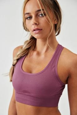 Cheapest ⌛ Cupshe Cerise Dust Pink U-neck Sports Bra 😍