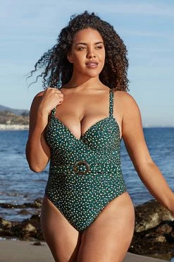 Coupon 💯 Cupshe Leopard O-Ring Plus Size One Piece 🩱 Swimsuit ⌛