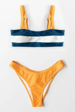 Best deal 🎁 Cupshe Colorblock Bandeau Low Rised 👙 Bikini 🎁
