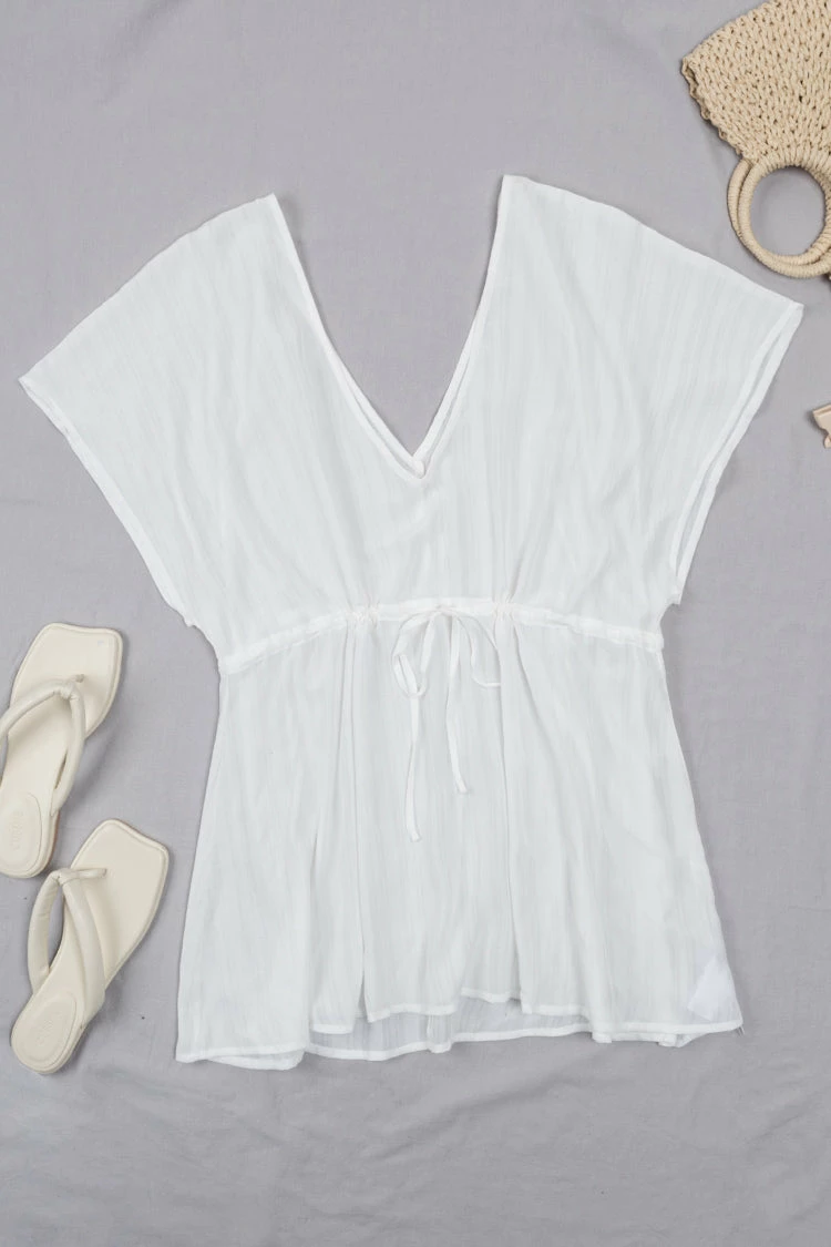 Brand new π Cupshe Mattie White Drawstring Waist Cover Up π― 1 Brand new π Cupshe Mattie White Drawstring Waist Cover Up π―