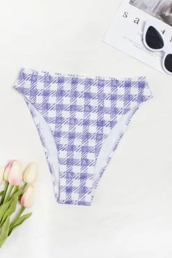 Best Pirce ✨ Cupshe ☀️ Summertime Gingham Cheeky High Waist 👙 Bikini Bottom ✨ -Cupshe Online Shop 1 5610a0ae 3188 41ef af76 8756e71a5f2e