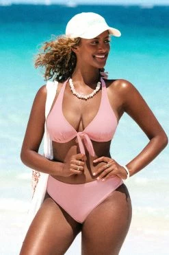 Flash Sale 🤩 Cupshe Bermuda Bliss Bunny Tie Underwire Halter and Hipster 👙 Bikini Set 🔥