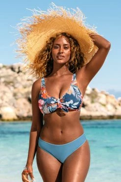 Deals ✔️ Cupshe Elle Tropical Knot Front 👙 Bikini 🤩