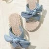 Budget ⭐ Cupshe Cloverfield Crisscross Bow Knot Slide Sandals 🔔
