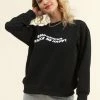 Best deal ✔️ Cupshe Hibernate Black Crewneck Sweatshirt 👍