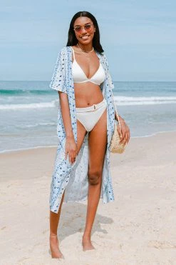 Flash Sale 🔔 Cupshe Gracelyn Half Sleeve Open Front Maxi Kimono ⌛