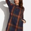 Outlet 👏 Cupshe Rhianna Plaid Rounded Hem Shift 👗 Dress 🎁