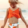 Hot Sale 🛒 Cupshe Emma Twist Cutout Ruffle Tankini For Toddler Girls And Girls 🤩