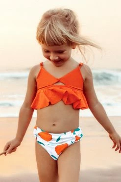 Hot Sale 🛒 Cupshe Emma Twist Cutout Ruffle Tankini For Toddler Girls And Girls 🤩