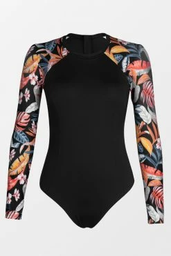 Discount ⭐ Cupshe Sariyah Tropical Zipper Long Sleeve One Piece 🩱 Swimsuit 🛒 -Cupshe Online Shop 1 60eddde1 43d0 4ff5 8035 ed03a9eddb4a