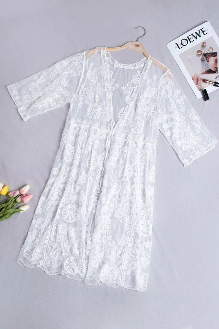 Flash Sale 💯 Cupshe Persephone Tie Waist Half sleeves Kimono Cover Up 👏 3 Flash Sale 💯 Cupshe Persephone Tie Waist Half sleeves Kimono Cover Up 👏 - Image 3