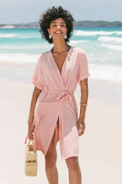 Cheap ✨ Cupshe Cielo Self Belt Split Cover-up 👗 Dress 😀