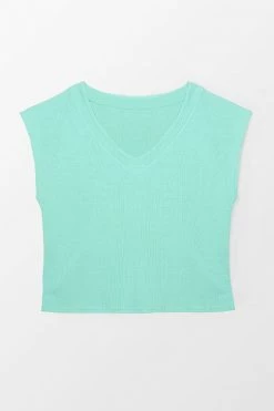 Hot Sale 🔔 Cupshe Honey Green V-neck Sweatshirt 🎉 -Cupshe Online Shop 1 74b53b8f eeae 40ce a163 f9ce816ff1cc