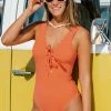 Buy ✔️ Cupshe Cydney Orange Scalloped One Piece 🩱 Swimsuit ✨
