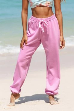 Deals 🔥 Cupshe Midnight Pink Drawstring Waist Sweatpants 🔥