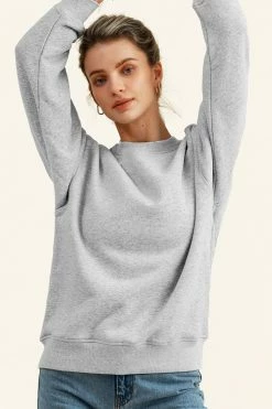 Buy 👍 Cupshe Last Dance Gray Crewneck Sweatshirt 🤩