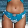 New 👏 Cupshe Seafoam Garden Side Shirred Hipster 👙 Bikini Bottom 🌟