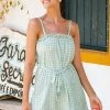 Top 10 🎁 Cupshe Jaqueline Gingham Belted Frill Trim 👗 Dress 👏