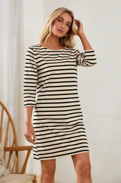 Promo β Cupshe Katharine Stripe A-Shape π Dress π