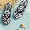Hot Sale 💯 Cupshe Safari Zebra Striped Flip Flops ⭐