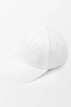 Best Pirce 👍 Cupshe Rendezvous Minimalism White ⚾ Baseball Cap ⌛