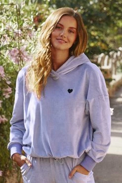 Promo 🧨 Cupshe Honeydew Purple Long Sleeve Hoodie ✨