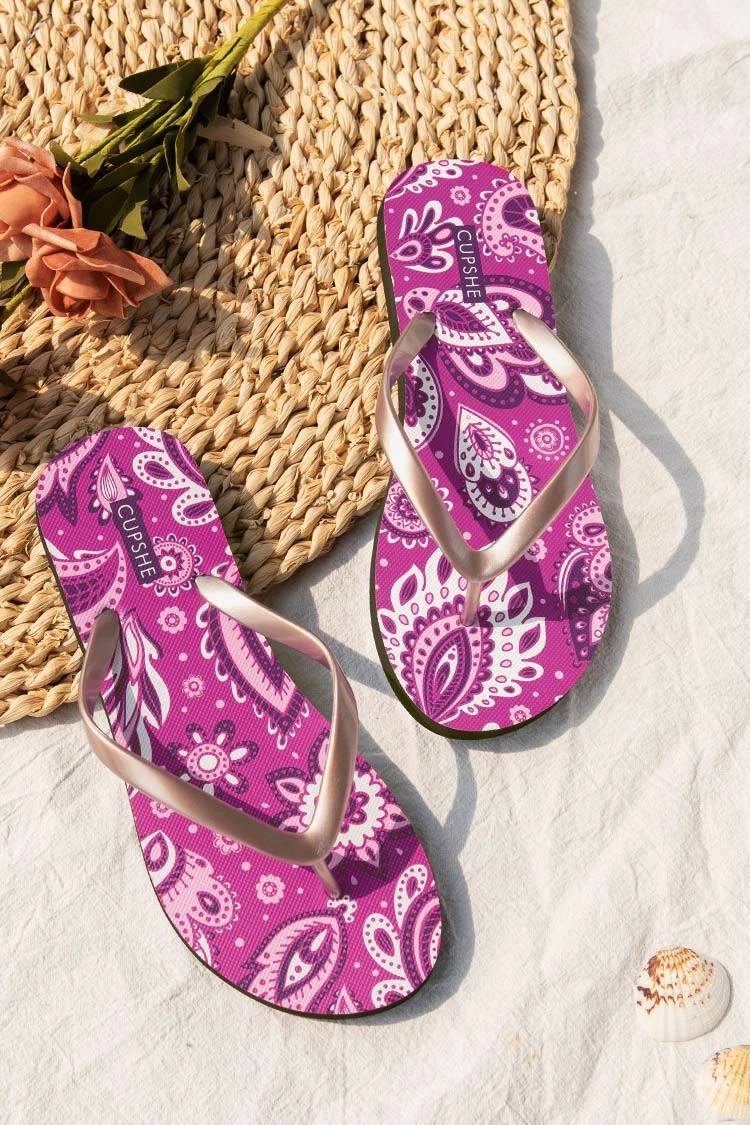 Flash Sale π Cupshe Flare Paisley Flip Flops 𧨠1 Flash Sale π Cupshe Flare Paisley Flip Flops π§¨