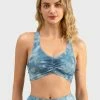 Best reviews of ⌛ Cupshe Moonstone Cut out Tie Dye Sports Bra 😀