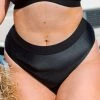 Budget ⭐ Cupshe Braelyn Black High Waisted Plus Size 👙 Bikini Bottom ❤️
