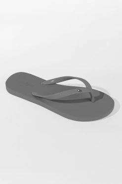 Hot Sale 👍 Cupshe Sand Bar Rhinestone Grey Flip Flops 😍