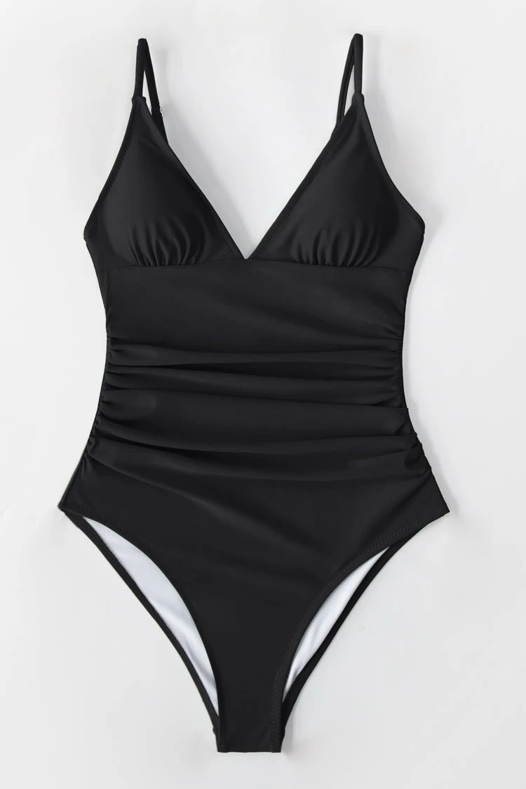 Promo 👏 Cupshe Joyce Black Ruched One Piece 🩱 Swimsuit 🎁 3 Promo 👏 Cupshe Joyce Black Ruched One Piece 🩱 Swimsuit 🎁 - Image 3