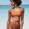 Coupon 😍 Cupshe Tori Color Block Cut-out O-ring One Piece 🩱 Swimsuit 😀