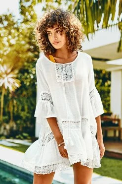 Top 10 🎉 Cupshe White Ruffle Tunic Cover Up 🎉