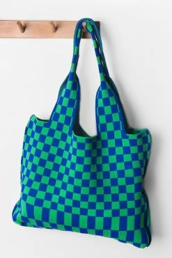 Cheapest 😀 Cupshe Cityscape Green Plaided Tote Bag 🔥