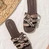 Coupon ✔️ Cupshe Forbidden Fruit Snakeskin Cutout Slide Sandals 🎉
