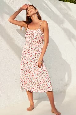Cheapest ✔️ Cupshe Lia Floral Drawstring 👗 Dress 🤩