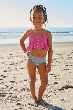 Best Pirce 🌟 Cupshe Alivia Button Ruffle 👙 Bikini For Toddler Girls And Girls 😍