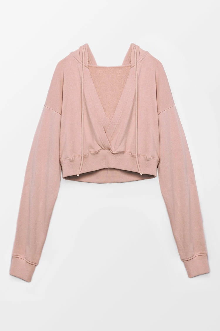 Coupon 👏 Cupshe Sweet Dreams Drawstring Decor Crop Hoodie ❤️ 2 Coupon 👏 Cupshe Sweet Dreams Drawstring Decor Crop Hoodie ❤️ - Image 2