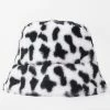 Best Sale 😀 Cupshe Dynamic star Cow Pattern Fluffy Bucket Hat ✔️
