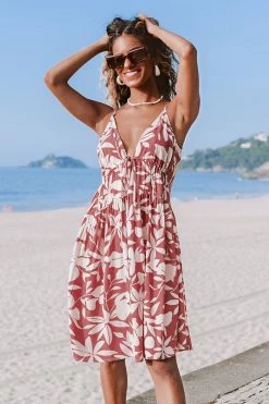 Deals 💯 Cupshe Allyson Thin Strap Floral A-Shape 👗 Dress 🔥