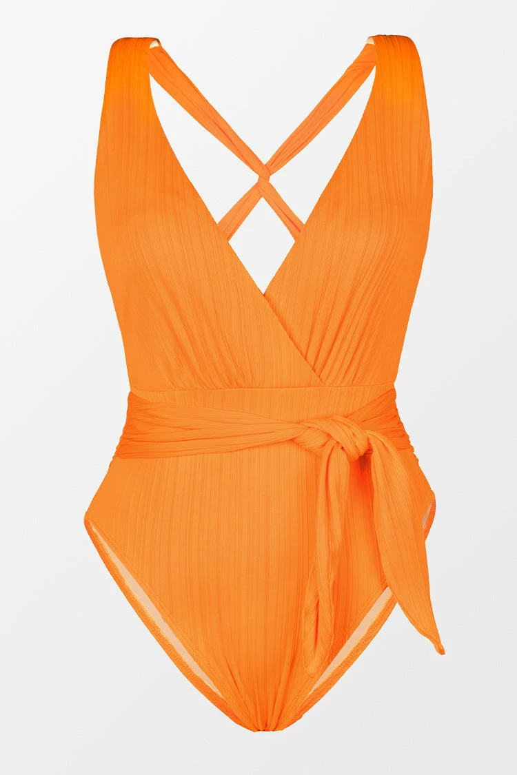 Deals π Cupshe Retro Rib Surplice Sash Belt One Piece π©± Swimsuit π 3 Deals π Cupshe Retro Rib Surplice Sash Belt One Piece π©± Swimsuit π - Image 3