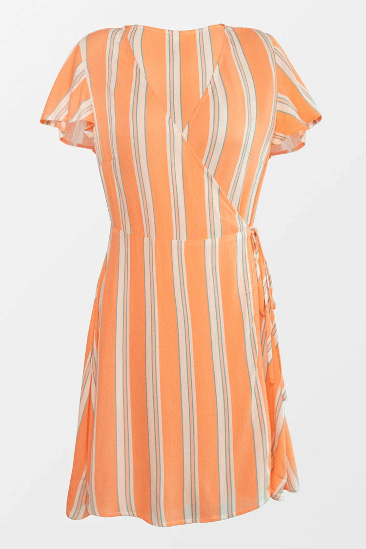 Budget ✔️ Cupshe Ariana Striped Wrap 👗 Dress 🧨 3 Budget ✔️ Cupshe Ariana Striped Wrap 👗 Dress 🧨 - Image 3