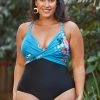 Hot Sale 🎉 Cupshe Ember Floral Wrap Plus Size One Piece 🩱 Swimsuit 🔥