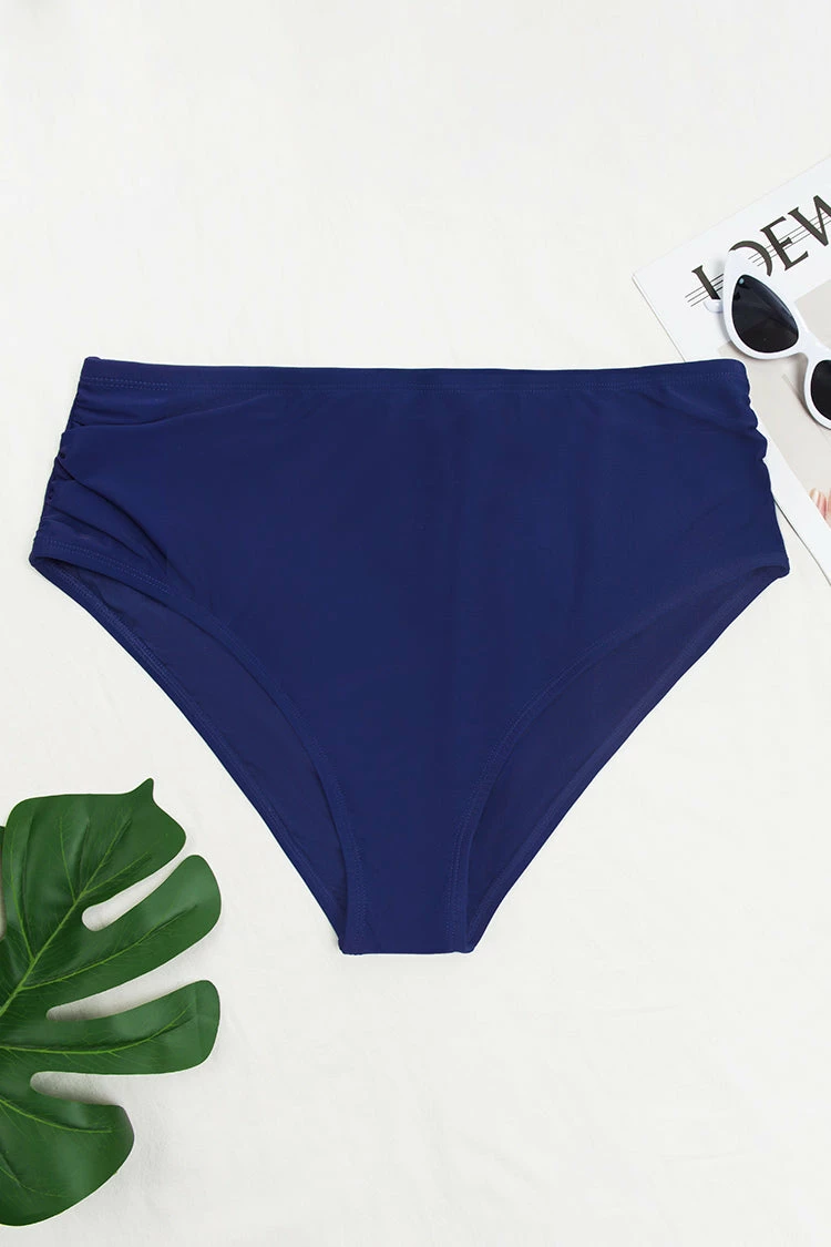 Best Sale 😀 Cupshe Seaside Holiday Side Shirred High Waist Plus Size 👙 Bikini Bottom 🌟 3 Best Sale 😀 Cupshe Seaside Holiday Side Shirred High Waist Plus Size 👙 Bikini Bottom 🌟 - Image 3