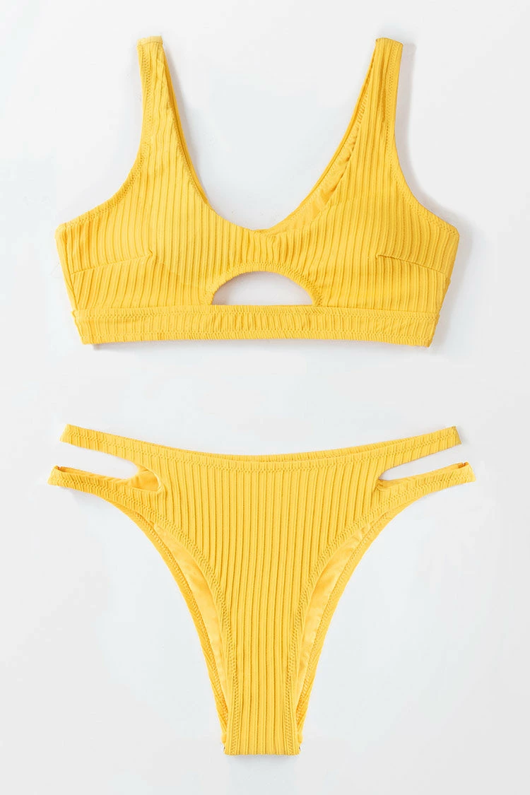 Coupon π Cupshe Textured Yellow High Leg π Bikini β 1 Coupon π Cupshe Textured Yellow High Leg π Bikini β