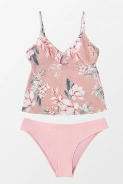 Promo 🎉 CUPSHE Breana Floral V-neck Cut Out Low Waisted Tankini ✔️ -Cupshe Online Shop 1 aead9c16 d248 4de6 b4a7 ed7a6dd2ab34