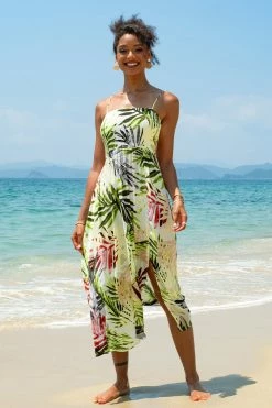 Cheap 🤩 Cupshe Lydia Leafy Print 👗 Dress 🎁