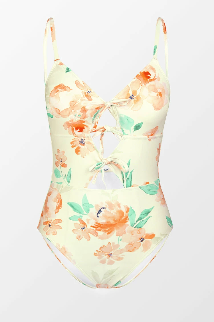 Cheapest π― Cupshe Relaxing Flowers Tunneled Cutout One Piece π©± Swimsuit π 3 Cheapest π― Cupshe Relaxing Flowers Tunneled Cutout One Piece π©± Swimsuit π - Image 3