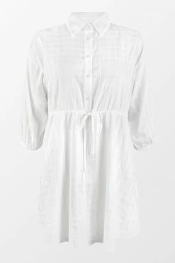 New 🤩 Cupshe Caleigh Shirt Collar Drawstring Waist Cover Up 💯