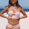 Wholesale 😍 Cupshe Viper Room Tie Bandeau Cropped Tankini & Hipster Bottom Set ⌛